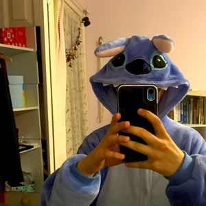 Stitch onesie. Disney. Light blue size medium.